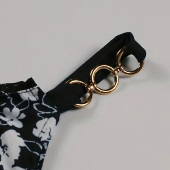 Floral Print Chain Cami Top, Sexy Sleeveless Summer V Neck Vest,Women's Clothing - Picture 4 of 4